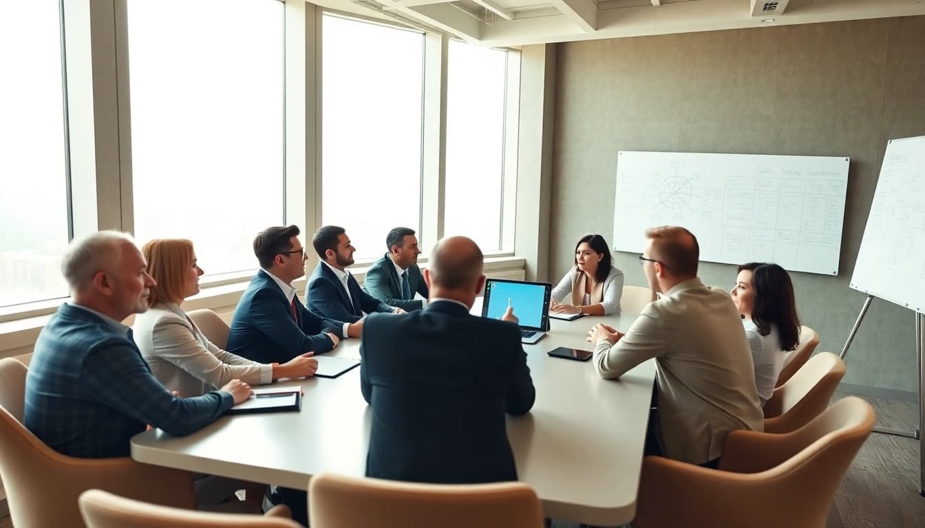 Engage in Leadership Communication through dynamic discussions among diverse leaders.