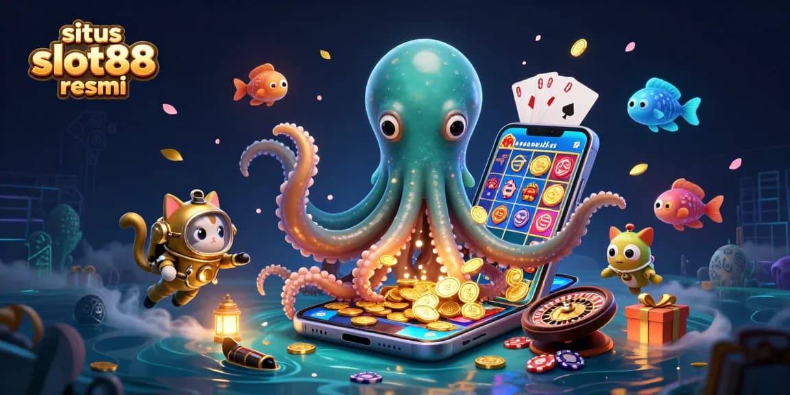 Menyimak situs slot88 resmi dengan visualisasi menawan dalam dunia slot online, menggambarkan elemen permainan yang menarik.