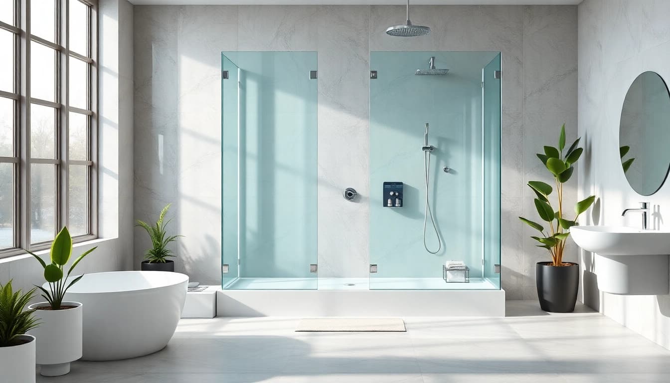 Installieren Sie die sonni Duschkabine mit modernem Design in Ihrem Badezimmer.