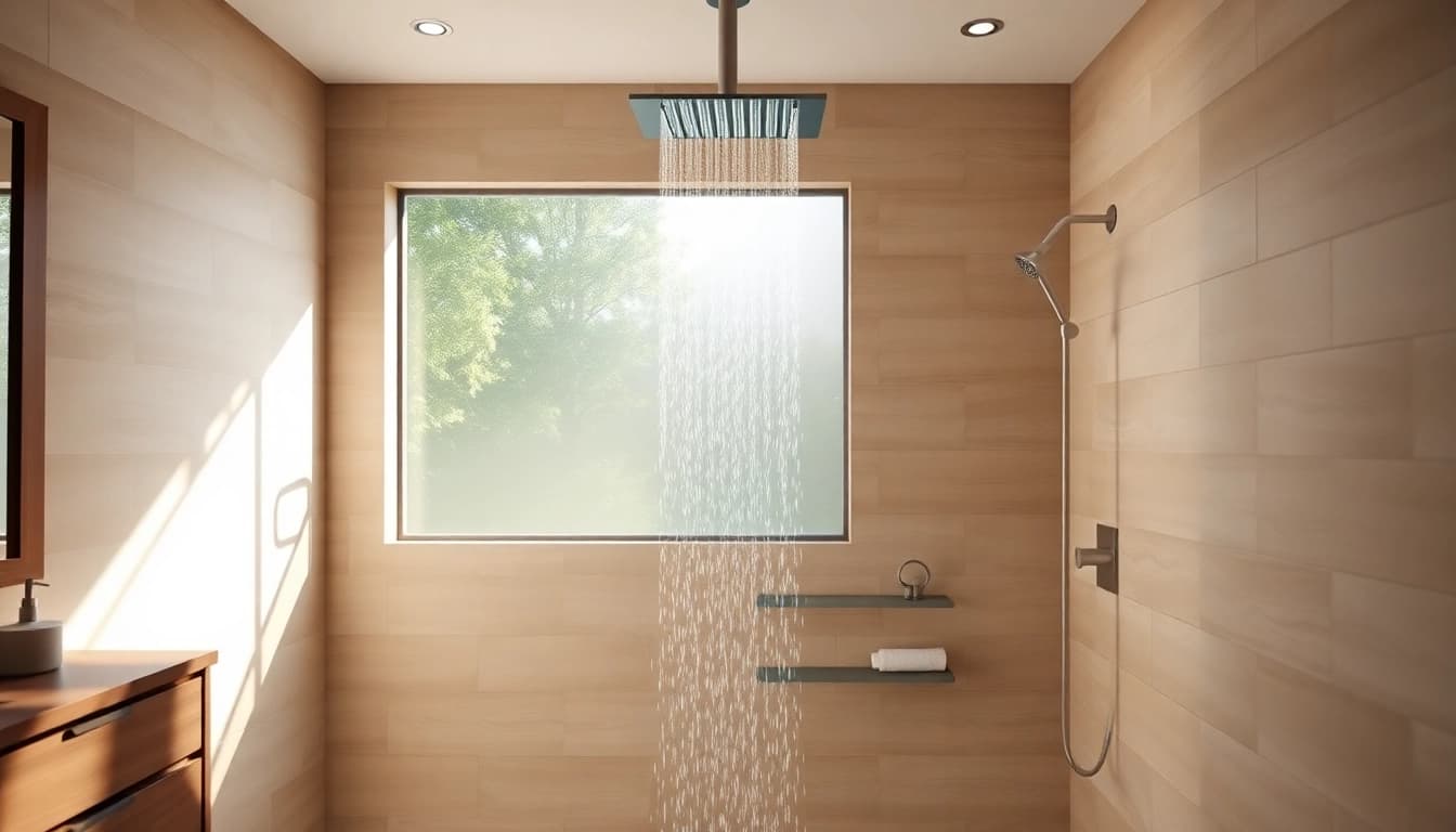 Experience the beauty of elegant showers au in a modern bathroom design.