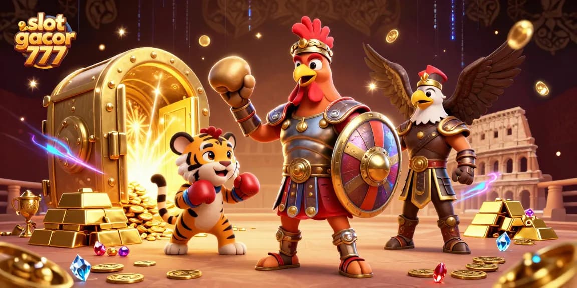 Rasakan keseruan bermain slot gacor 777 dengan ilustrasi mengesankan di arena koloseum
