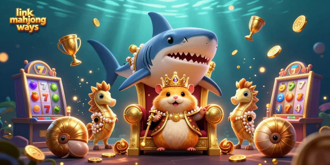 Spin and win big with link mahjong ways in this vivid 3D casino scene featuring jackpot excitement.