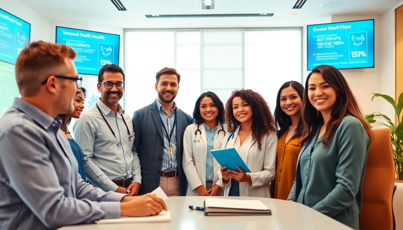 Unique health plan discussion in a modern healthcare environment