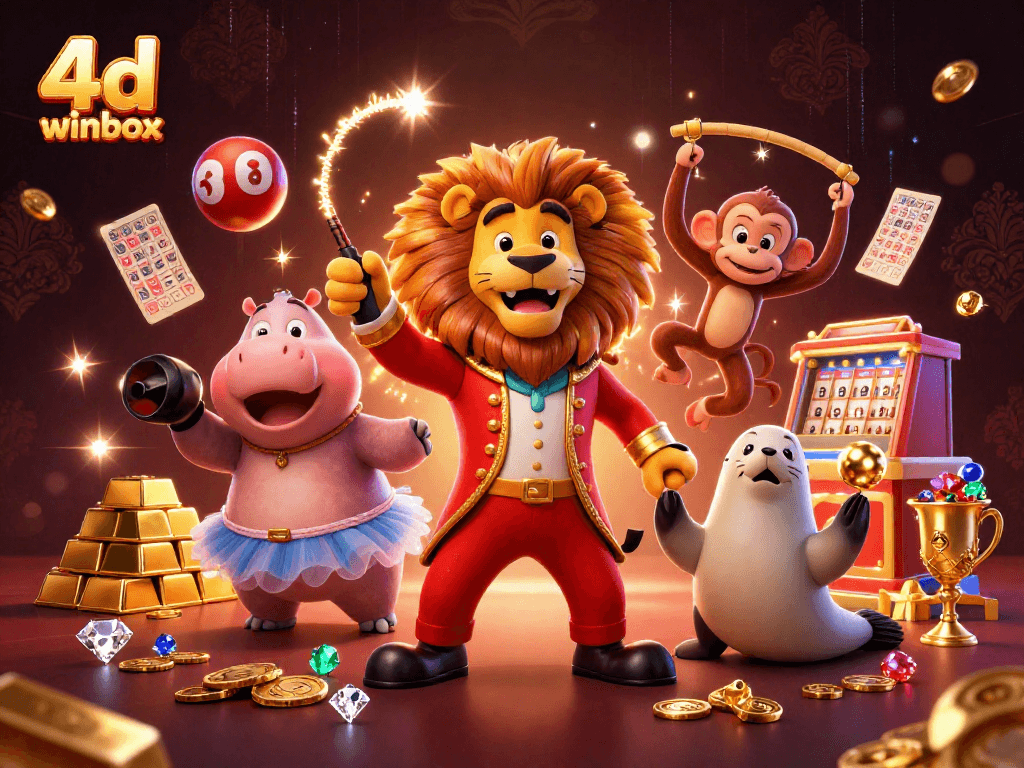 Try your luck with 4d winbox in this vibrant lottery scene featuring engaging characters and rich game elements.