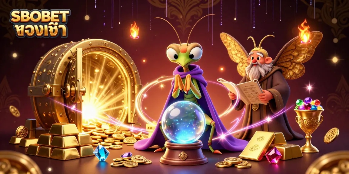 Experience SBOBET ทางเข้า with the mystical fortune teller and enchanting library scene.