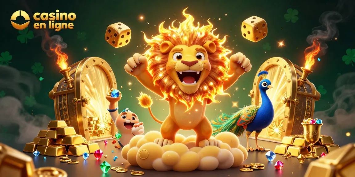 Jouer à des jeux passionnants de casino en ligne tout en explorant des trésors d'or et de joyaux.