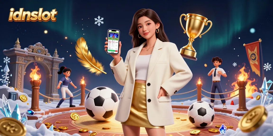Engage with idnslot gaming strategies illustrated in a vibrant, dynamic casino scene.