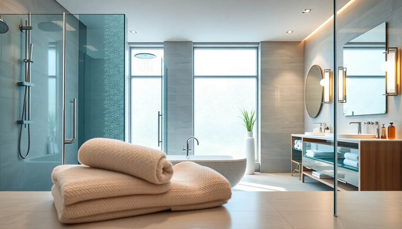 Experience elegant showers Australia with modern designs and luxurious finishes in a serene bathroom.