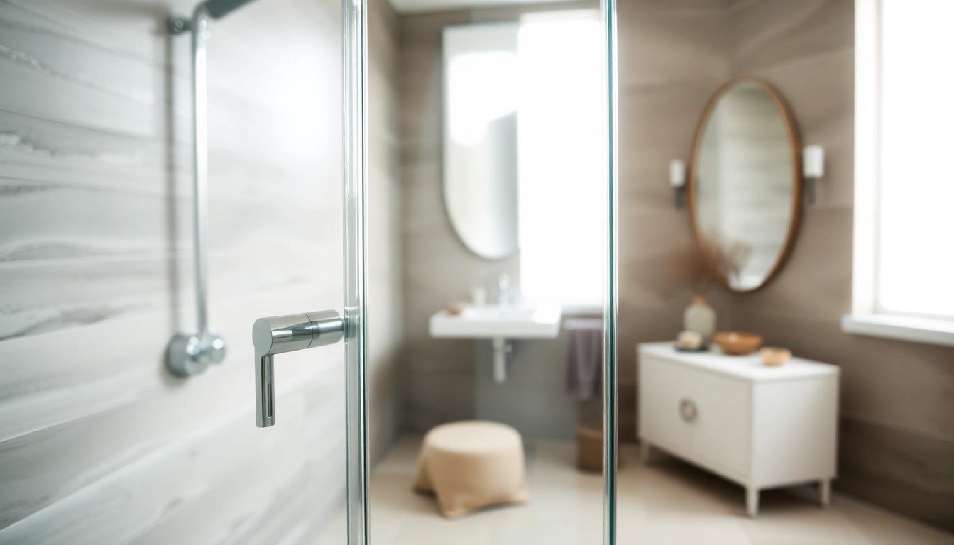 Enhance your space with a modern shower screen door featuring sleek design and luxurious materials.