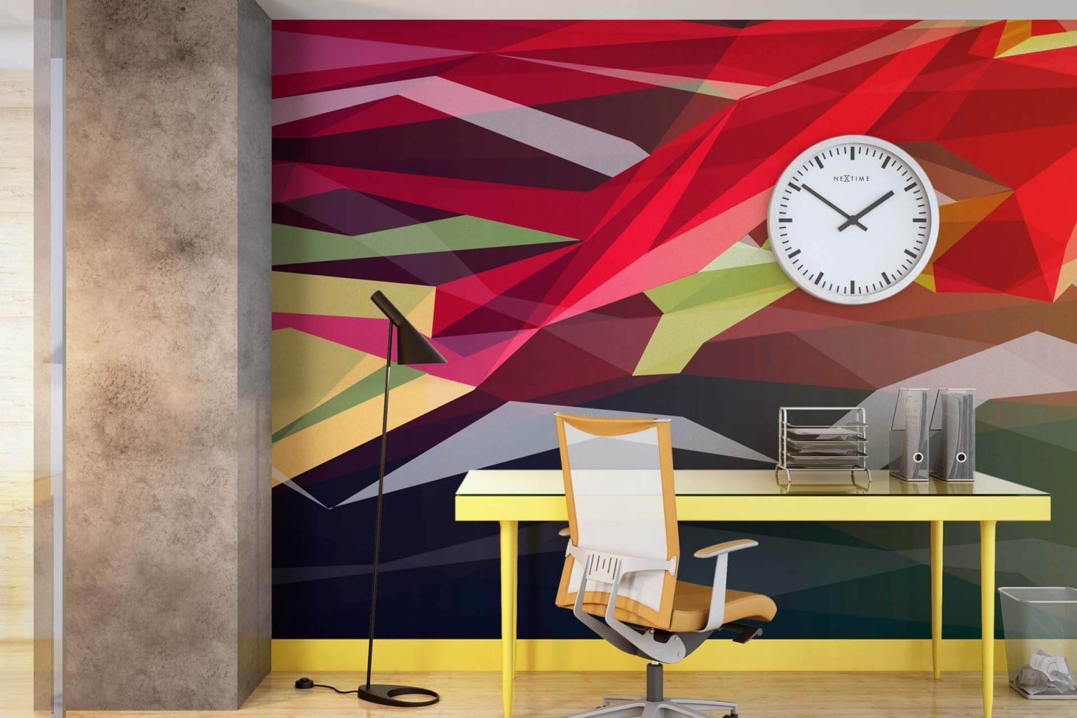 Papel pintado autoadhesivo para renovar tu salón fácilmente
