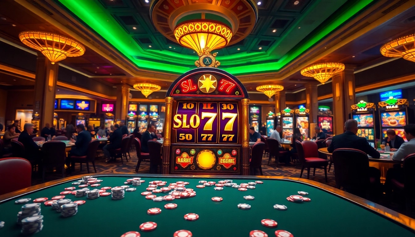 Experience the thrill of Slot777 at a high-stakes casino, where excitement meets luxury.