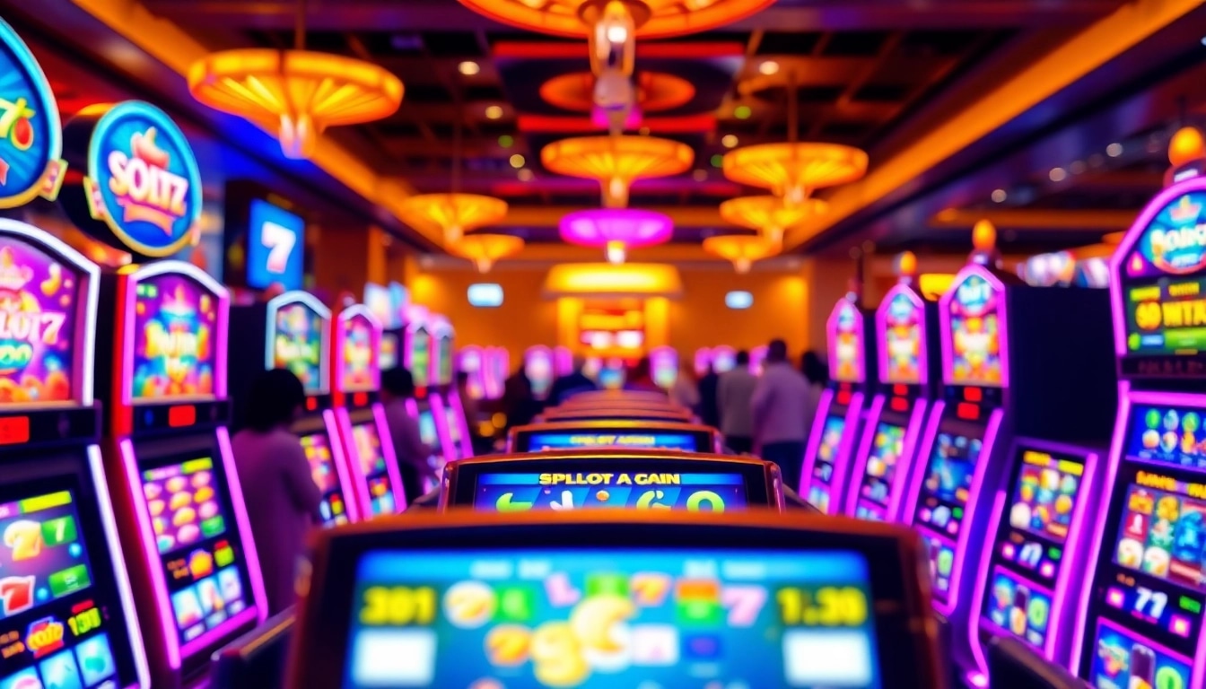 Menangkan permainan slot777 di mesin kasino yang ramai dan berwarna-warni
