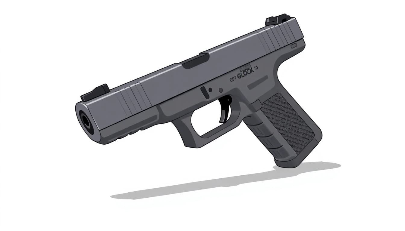 Examine the glock 19 gen 5 mos slide showcasing its precision engineering.