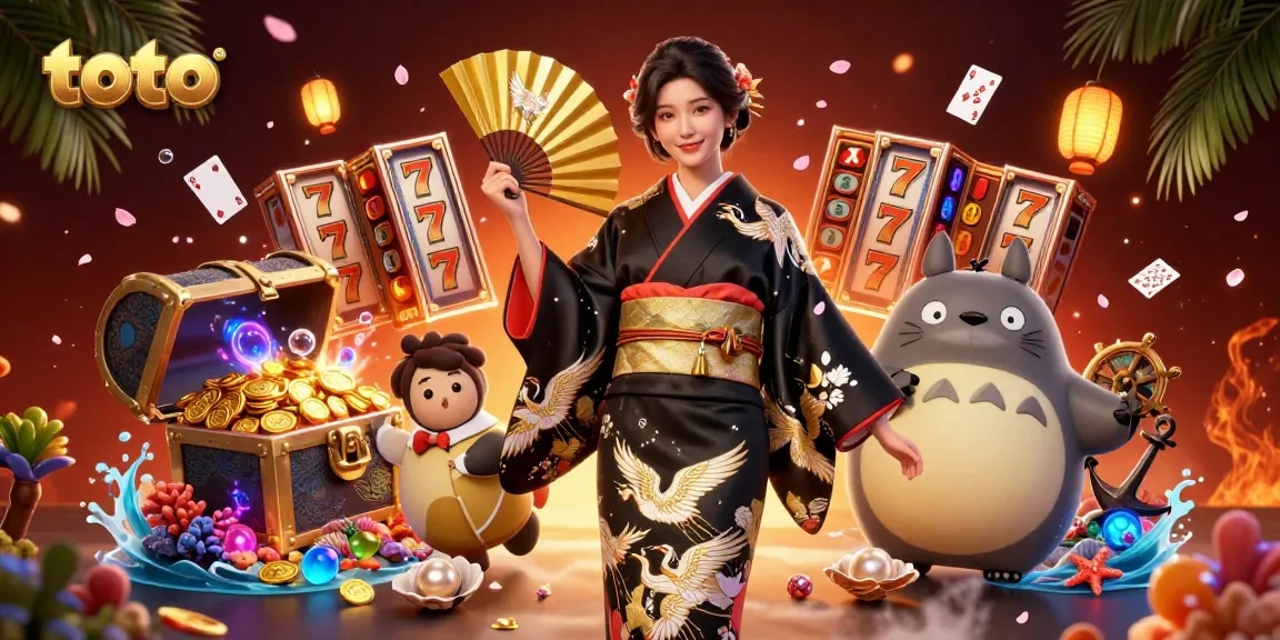 Experience exciting toto jackpot wins with engaging slot machines and vibrant casino elements.