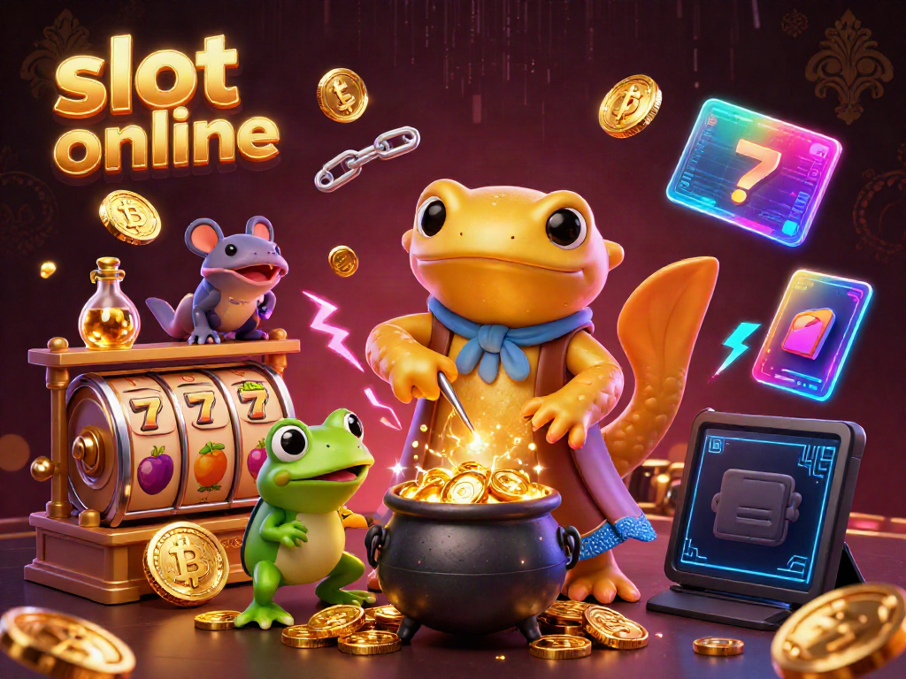Menghadirkan slot online yang menarik, salamander alkimia raksasa dan katak siap memberi Anda peluang menang!