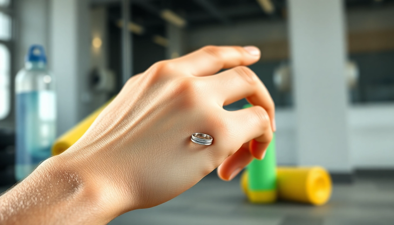 Activate your wellness journey with the stylish Smart Health Ring on a user's hand.
