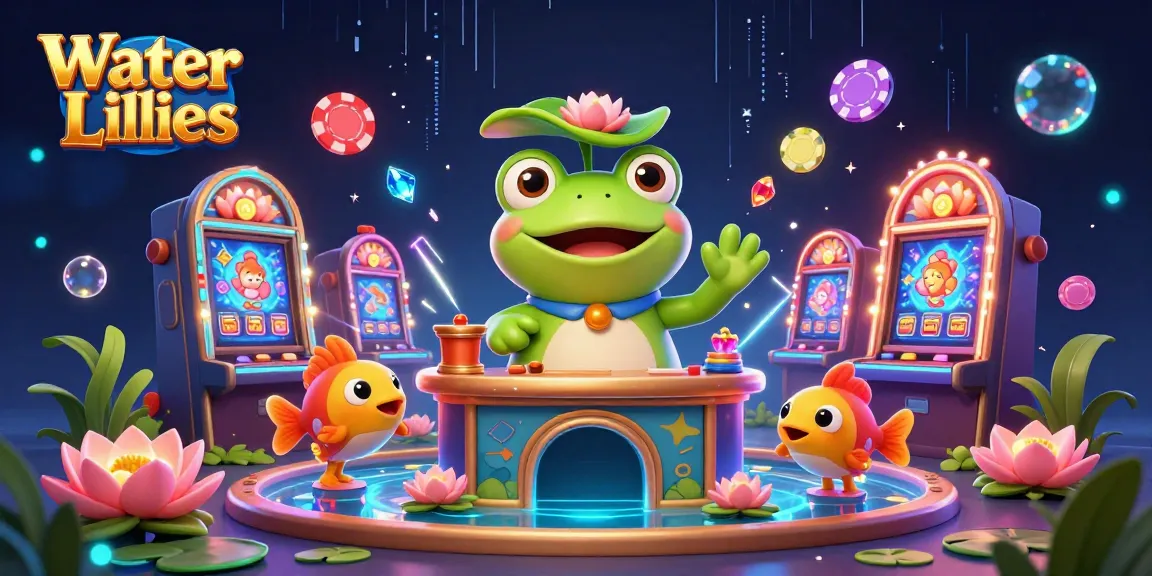 Bet on Water Lilies while enjoying vibrant casino games surrounded by energetic aquatic themes.