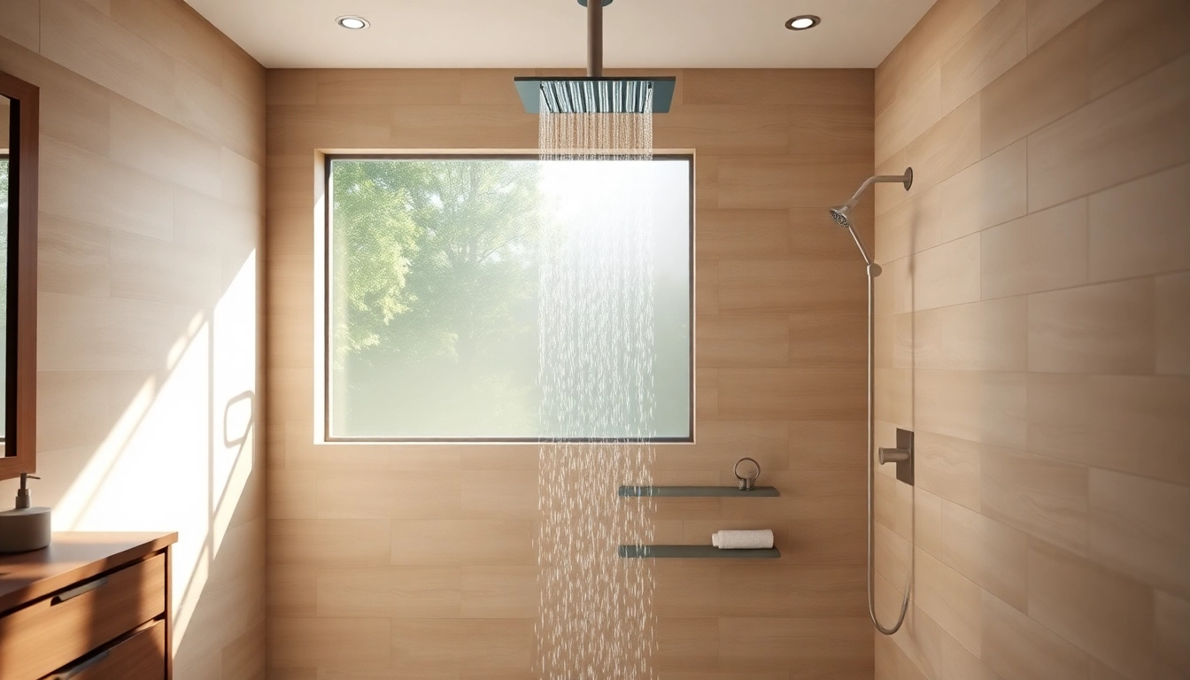 Experience the beauty of elegant showers au in a modern bathroom design.