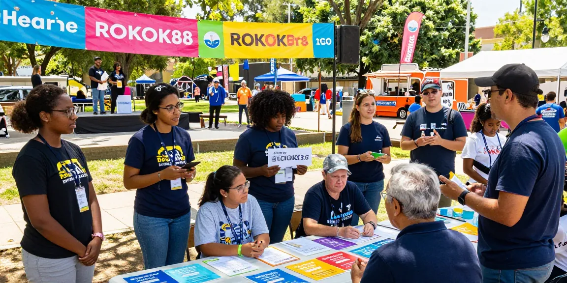 Community members participating in the ROKOK88 campaign to create a positive impact.