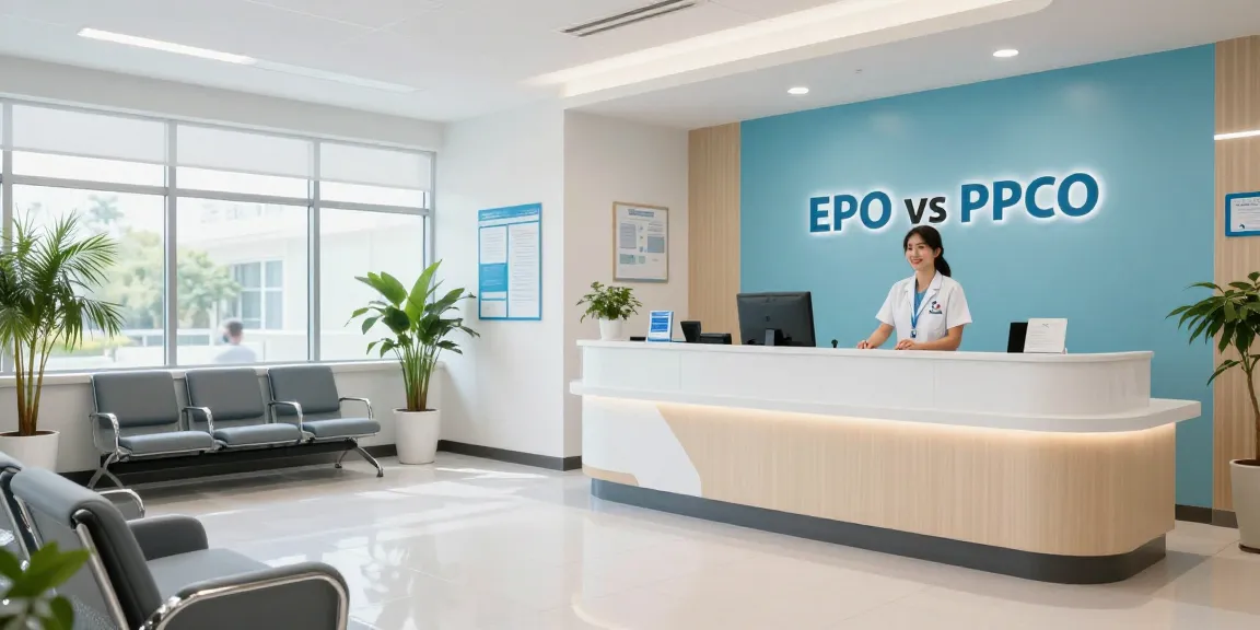 "EPO vs PPO health insurance differences showcased in healthcare services at a welcoming medical clinic, ensuring compassionate patient care."