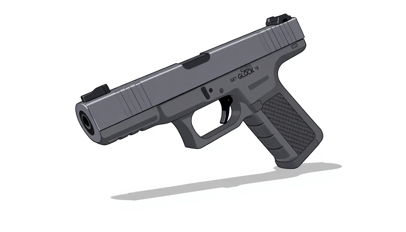 Examine the glock 19 gen 5 mos slide showcasing its precision engineering.