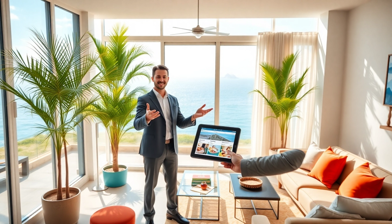 Buy apartment in Alanya - Real estate agent showing stunning Alanya apartment with sea view