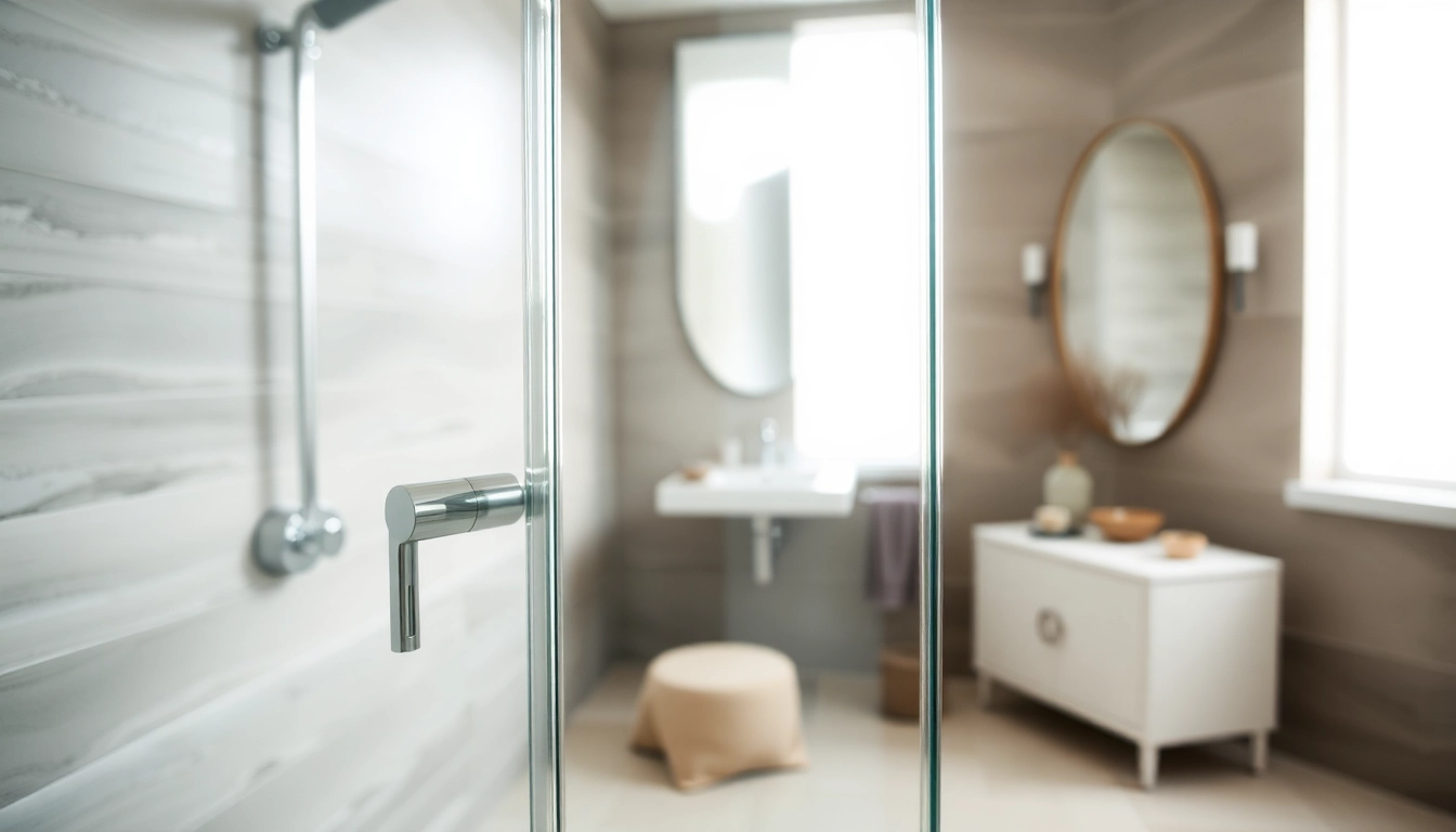 Enhance your space with a modern shower screen door featuring sleek design and luxurious materials.