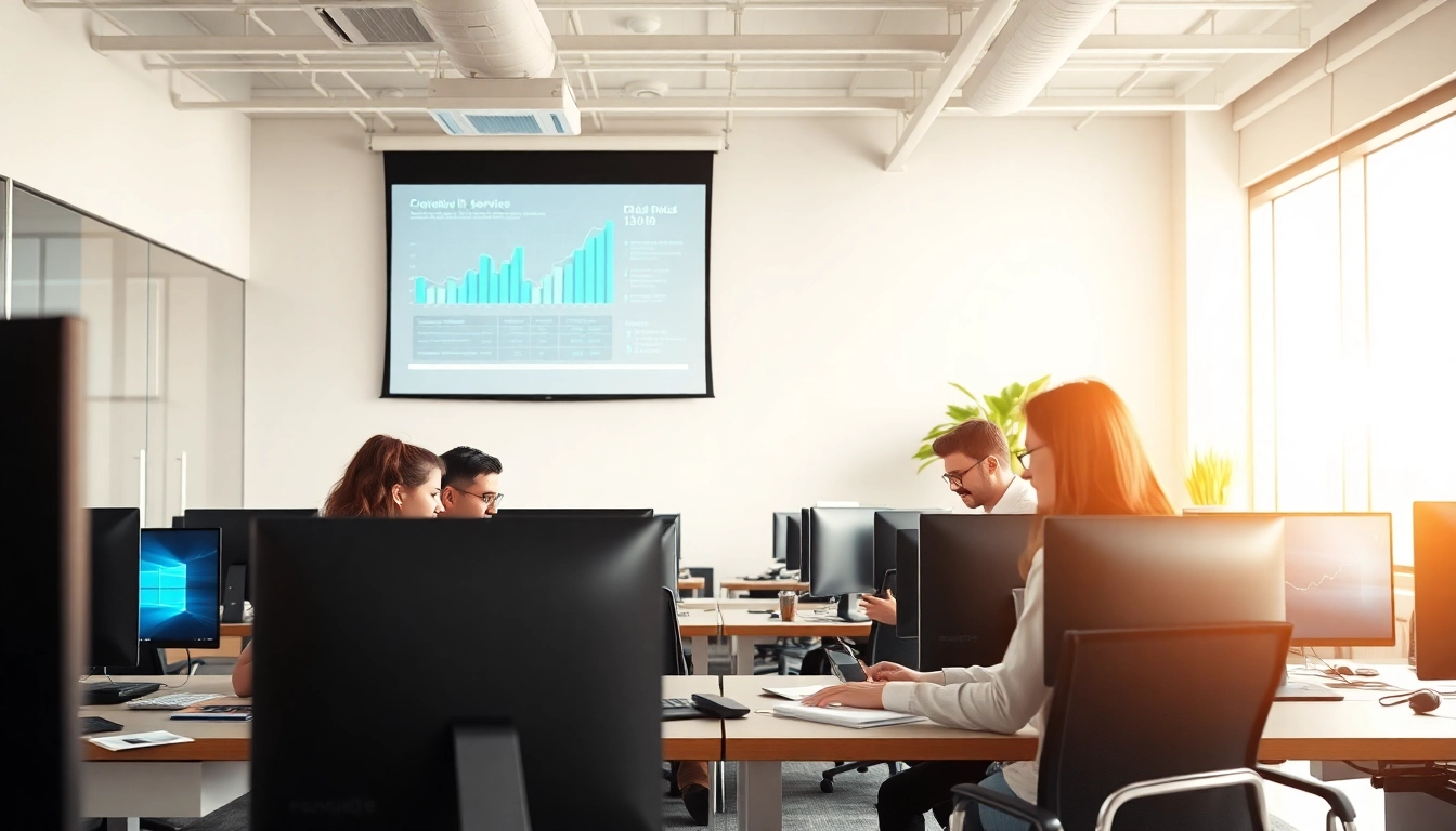 Boosting productivity with managed it services near me in a collaborative office setting.