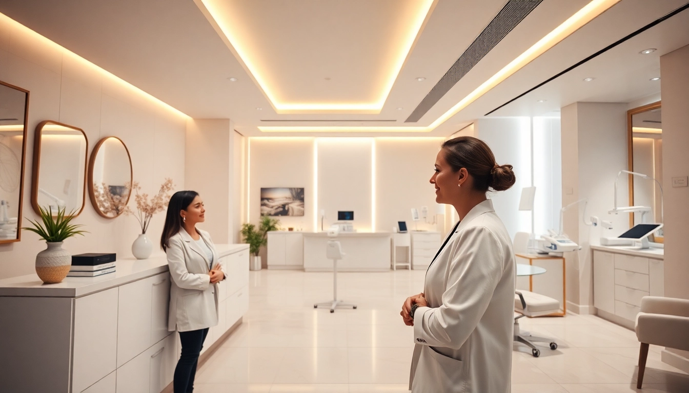 Kirkegaard Aesthetics clinic interior showcasing a welcoming atmosphere and professional staff.