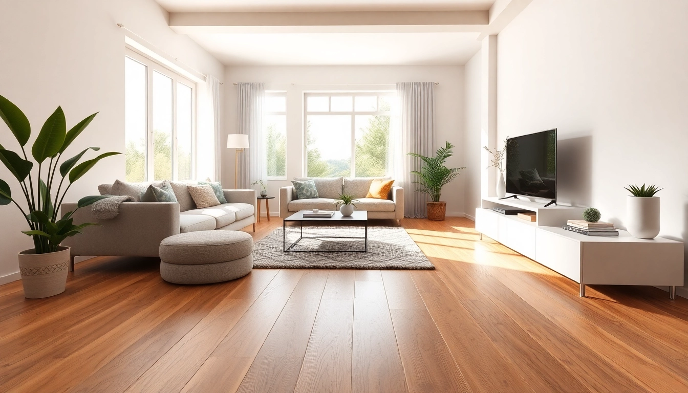 Upgrade with flexible vinyl plank flooring in an inviting modern living room.