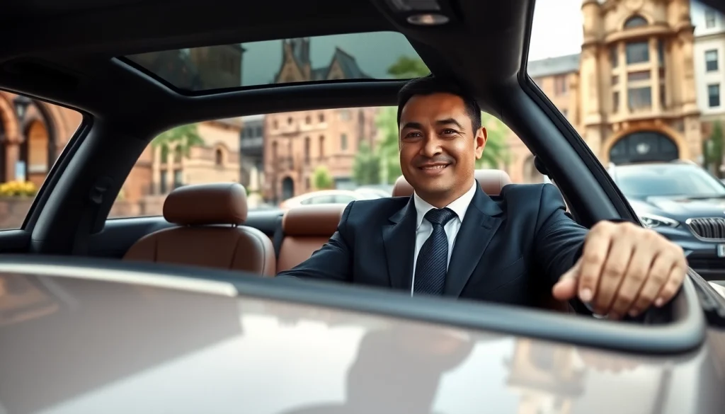 Experience premium Chauffeur Services Nottingham with a professional chauffeur in a luxury vehicle.