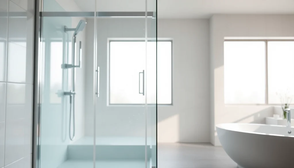 Erleben Sie die sonni Duschkabine in einem eleganten Badezimmer mit modernen Designelementen.