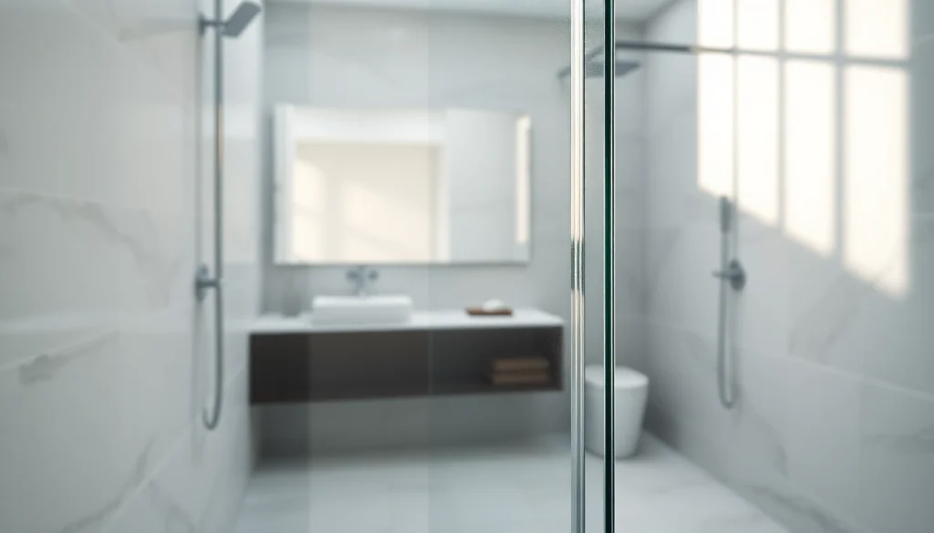 Admire the paroi de douche à l'italienne dans une salle de bains moderne et élégante.