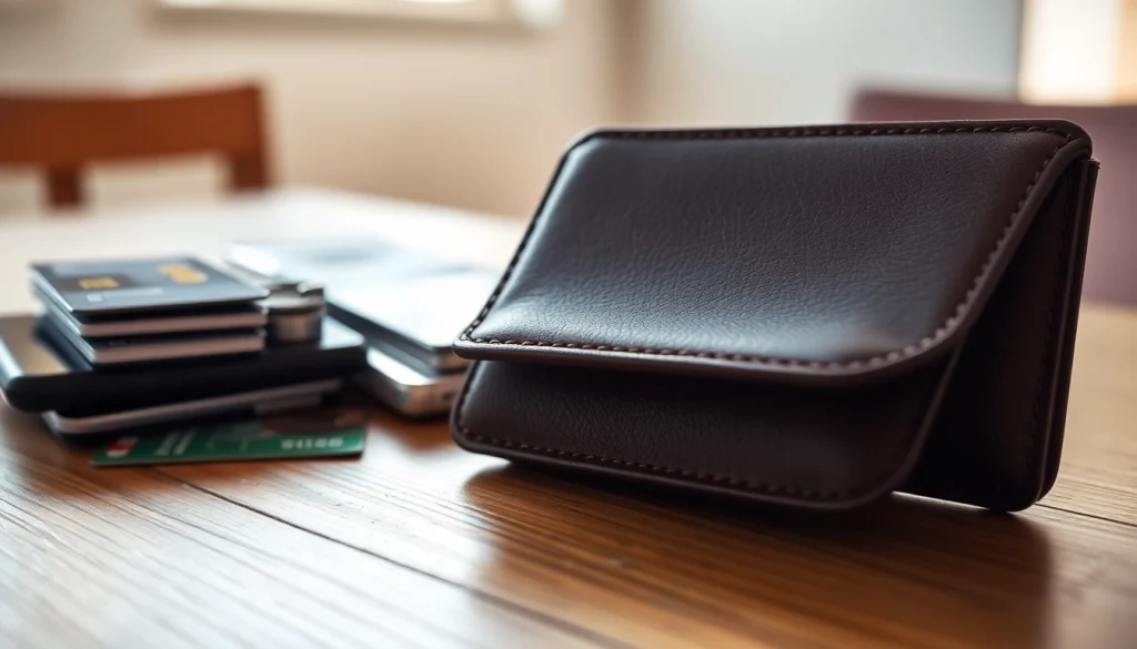 신용카드 현금화와 관련된 지폐와 카드가 놓인 지갑의 자세한 모습