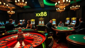 Experience thrilling gameplay at https://xx88.bar/ with vibrant casino activities and players enjoying their favorite games.