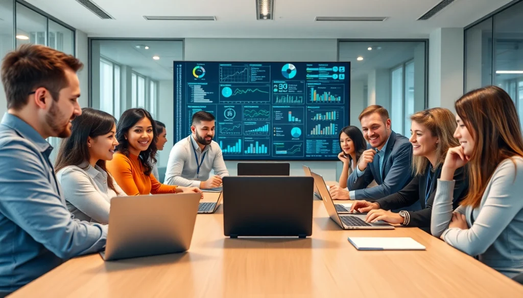 Showcasing a professional team providing Managed IT Services in a modern office setting.