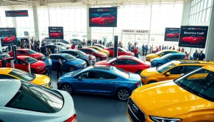 Experience the excitement at the Auto Cars Show with vibrant cars and engaged attendees.