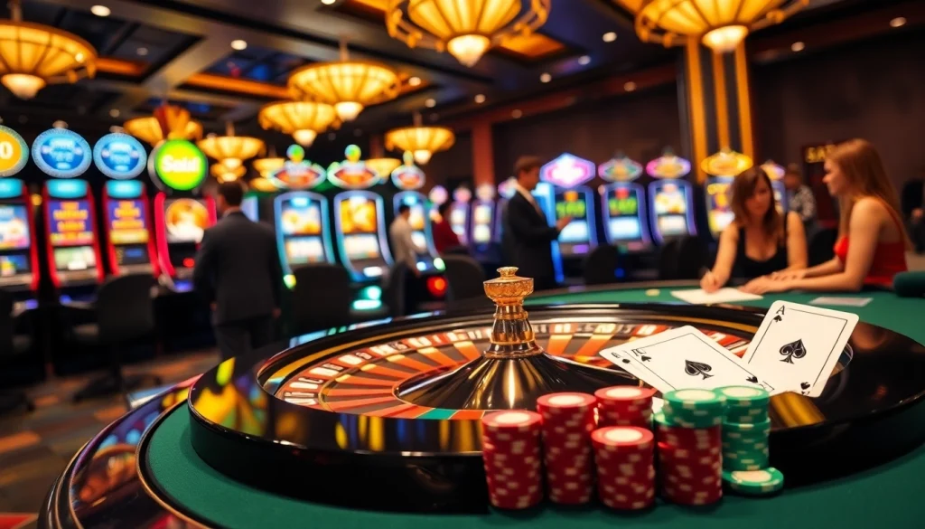 Experience luxury gambling at https://thabet.vegas/ with poker chips and a roulette wheel.