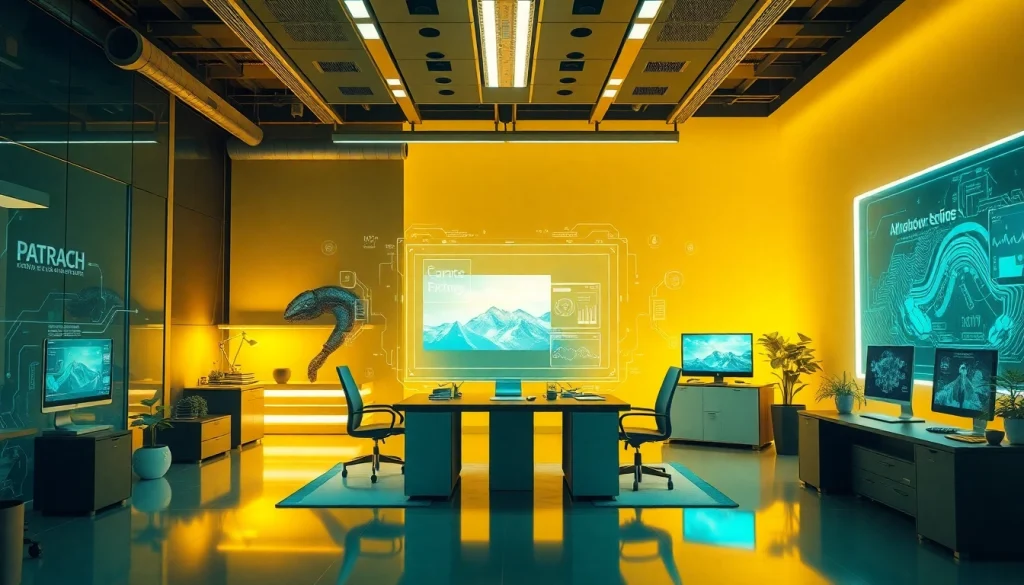 Transform images effortlessly with nano banana pro in a vibrant, futuristic tech office.