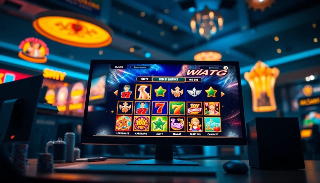 Engaging online gaming experience featuring Kode4d slot games with an exciting ambiance.