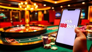 Experience luxury gambling with link 188bet featured on a vibrant casino table.