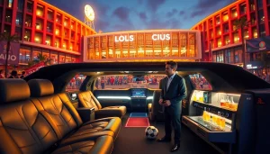 World Cup Group Transportation in a luxury limousine, ready for match day in Los Angeles.