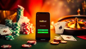 Effortlessly access your Indibet app login with this sleek smartphone showcasing betting features.