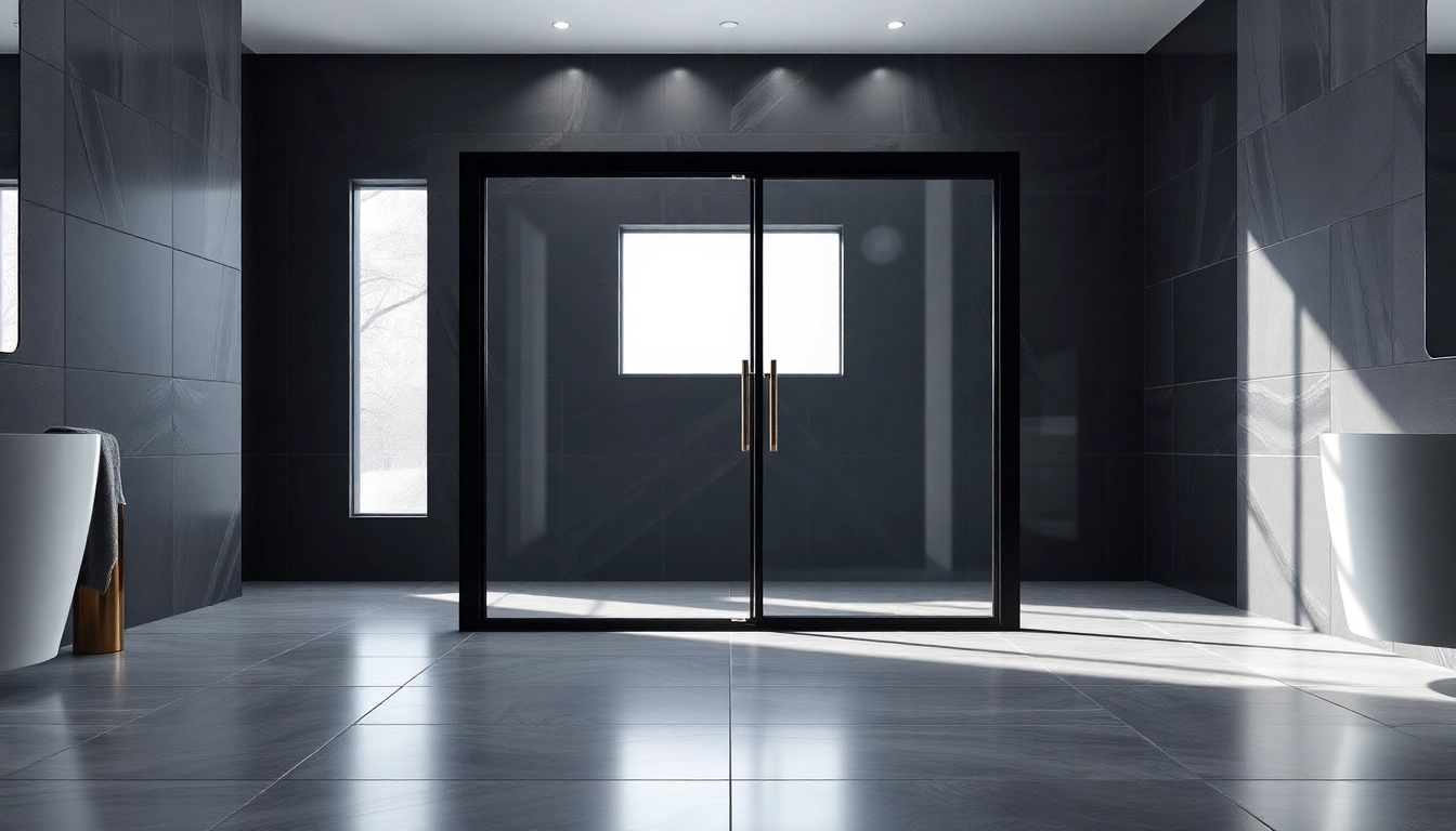 Transform Your Bathroom with a Stylish Shower Door Black Frame
