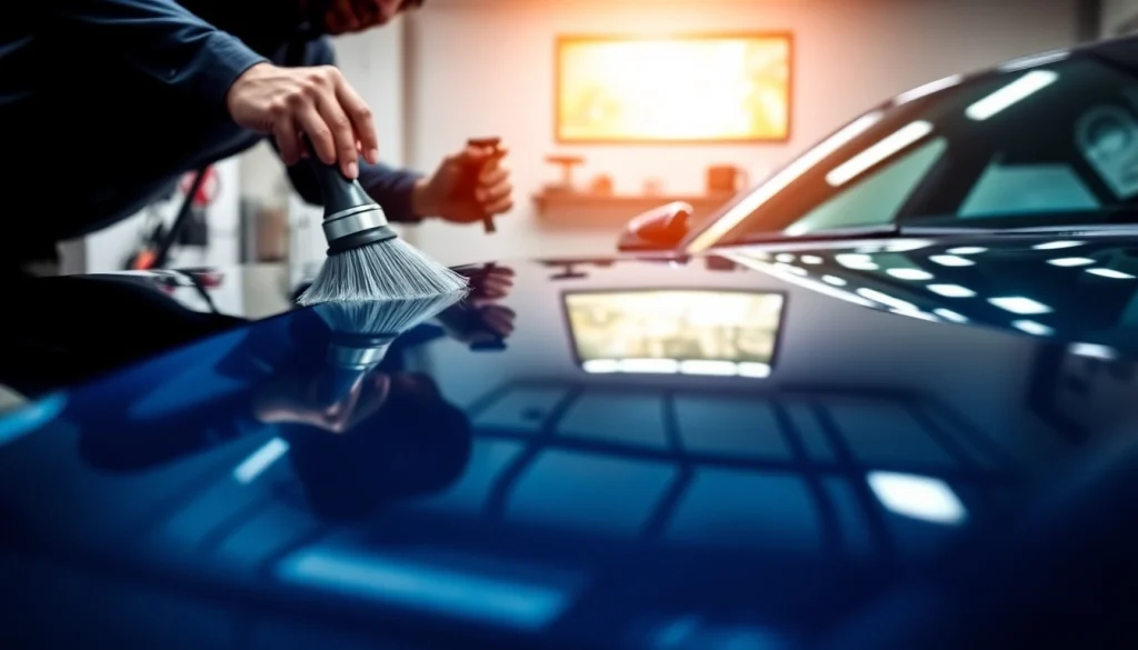 Apply ceramic coating near me to enhance the shine and protection of your car.