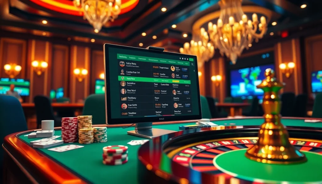 Experience sbobet's thrilling online betting with vibrant casino visuals and live sports action.