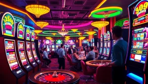 Rasakan kemenangan besar di slot depo 1000 dengan mesin slot berwarna-warni dan pemain yang bersemangat di kasino yang mendebarkan.