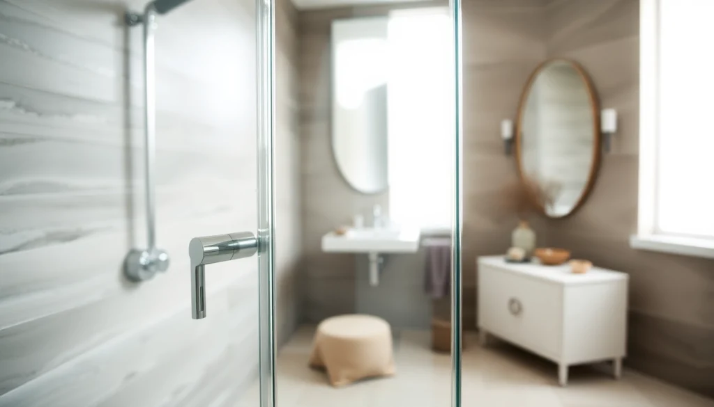 Enhance your space with a modern shower screen door featuring sleek design and luxurious materials.