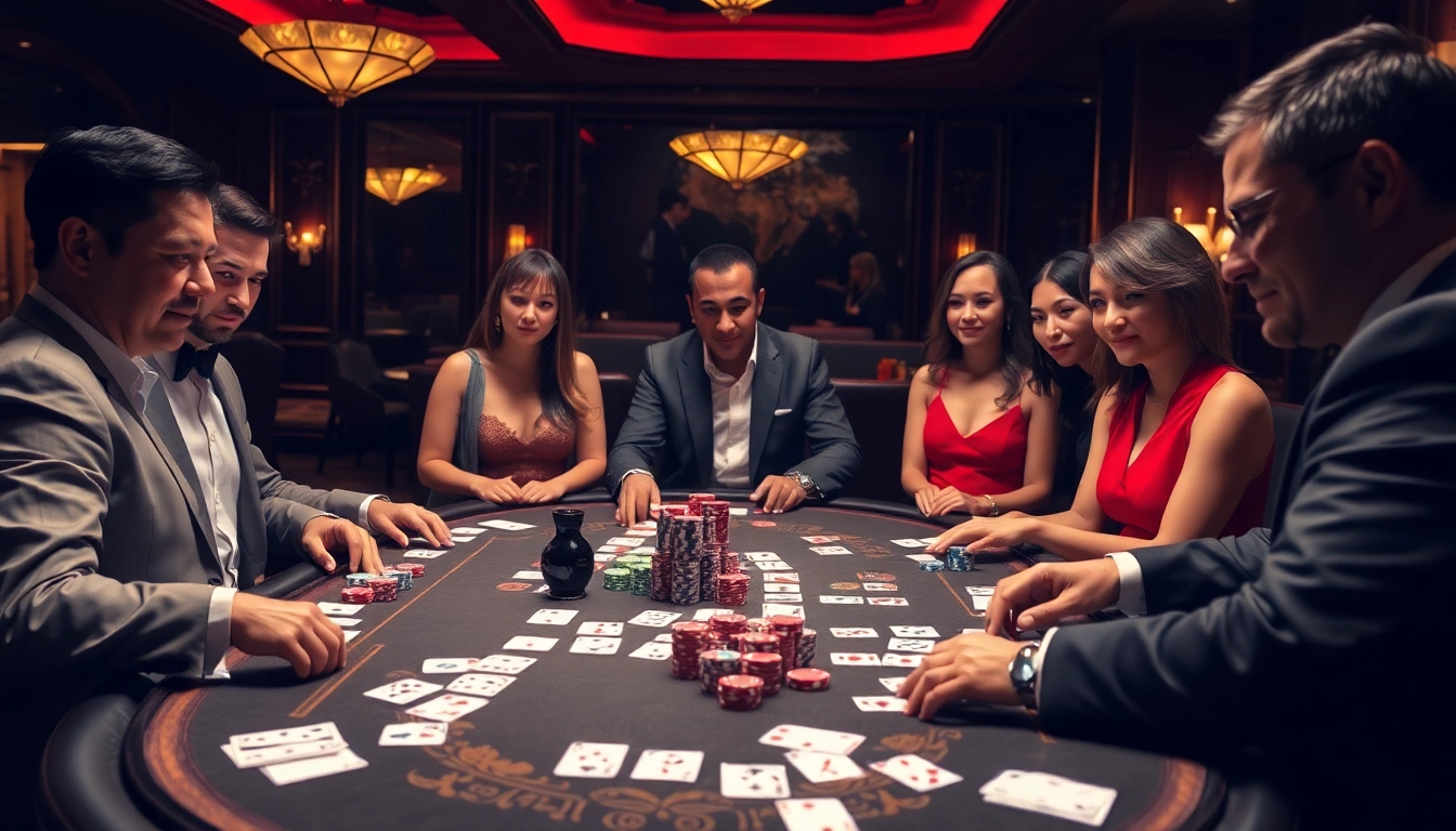 Ikuti permainan Link Mahjong bersama teman-teman di sekitar meja kasino yang indah, dilengkapi ubin yang elegan dan keping poker.