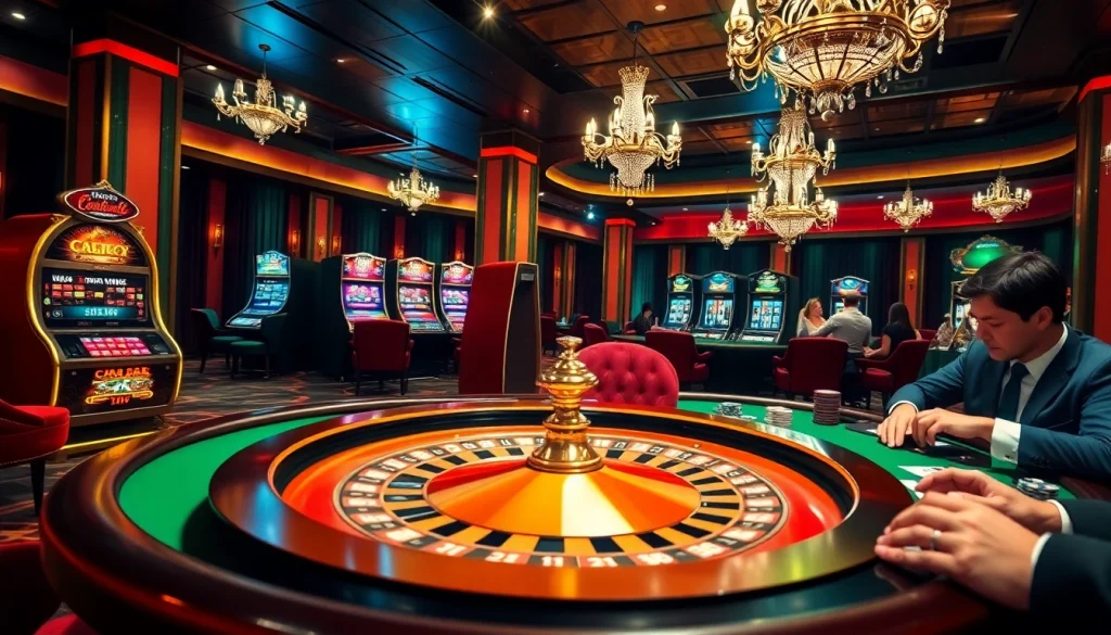 Découvrez l'excitation du casino en ligne France avec des scènes immersives de roulette et de poker, mettant en avant le luxe et l'adrénaline.